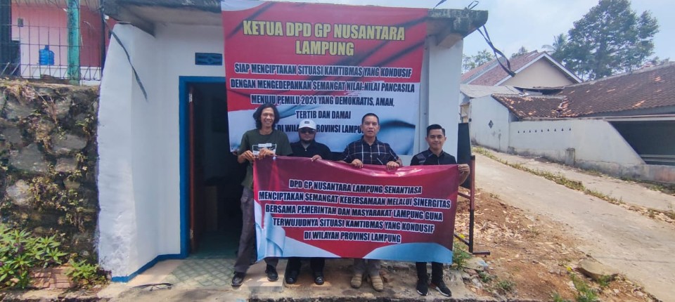 GP Nusantara Lampung Dukung Kepolisian Ciptakan Pemilu 2024 Kondusif