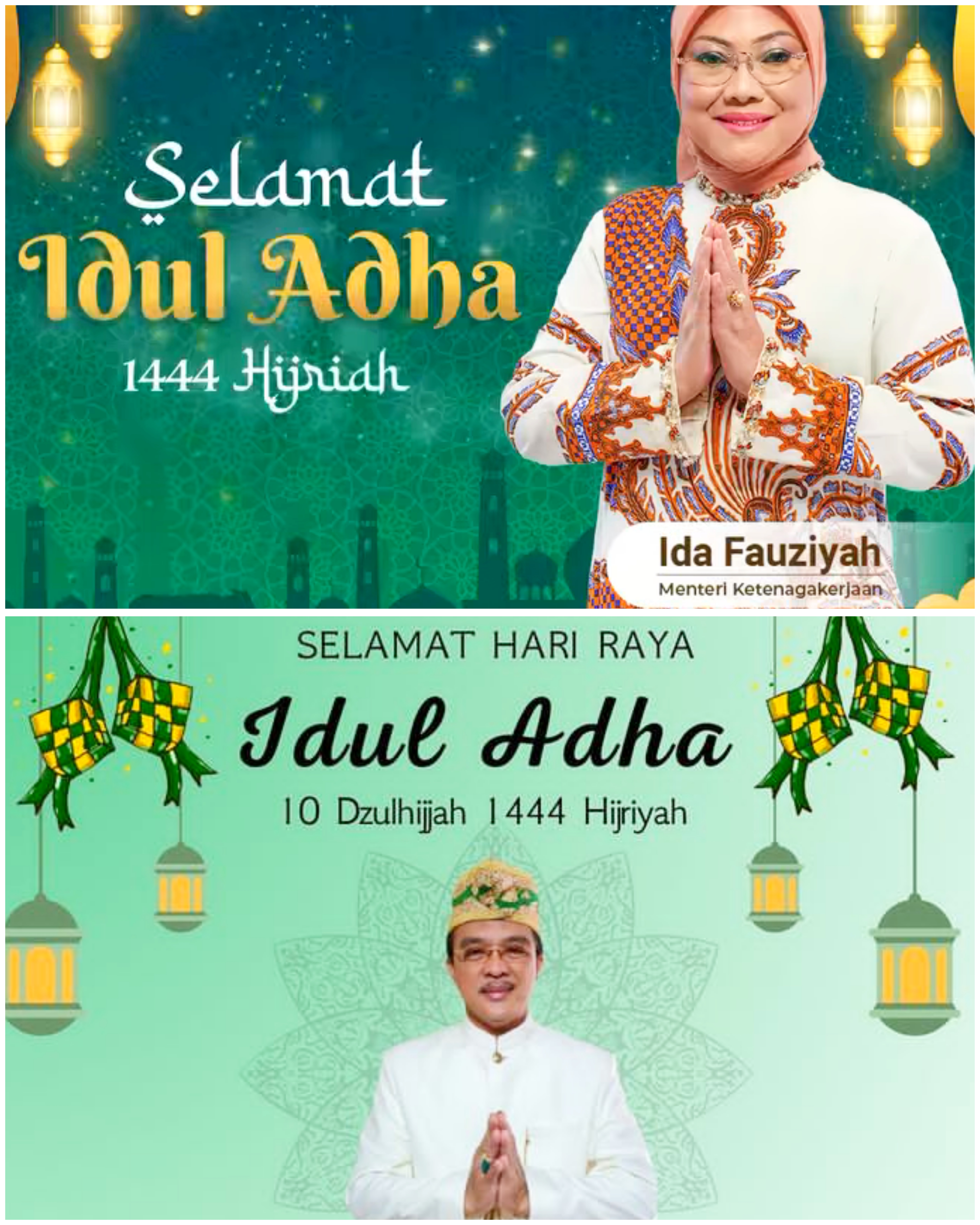 Menaker Ida: Semoga Kita Mampu Teladani Spirit Nabi Ibrahim, Kadisnaker Agus: Selalu Ingat Pentingnya Pengorbanan