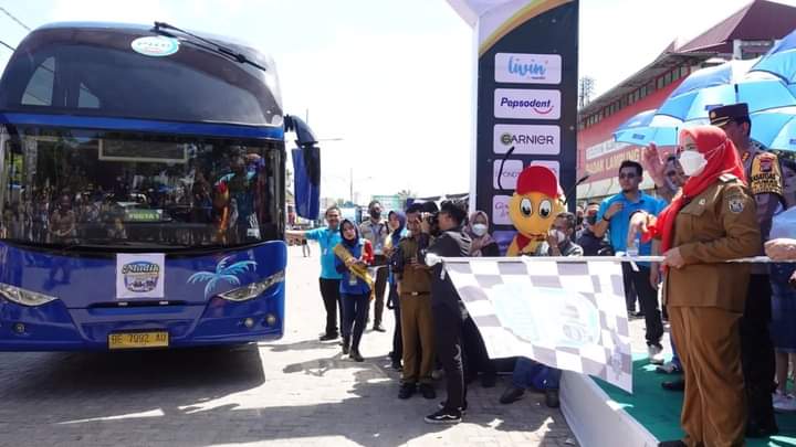 500 Warga Mudik Bareng Indomaret Poinku 2023 ke Solo-Jogja, Dilepas Bunda Eva