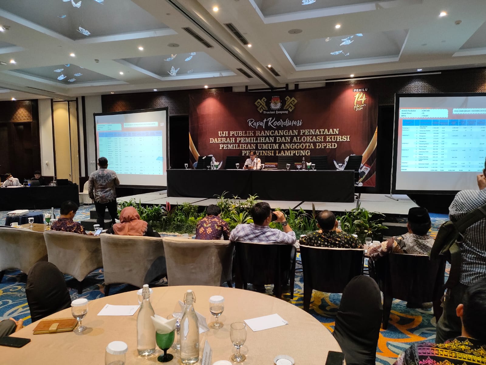 JMSI Lampung Hadiri Uji Publik Dapil dengan 75 Kursi Untuk Pemilu 2024 yang Digelar KPU