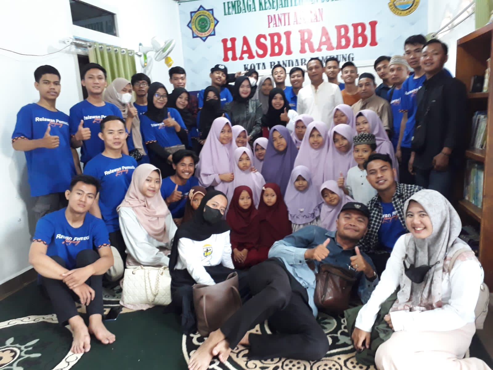 DPD KNPI Lampung bersama Relawan Pemuda Lampung Konsisten Mengajak Anak Muda Peduli Sesama