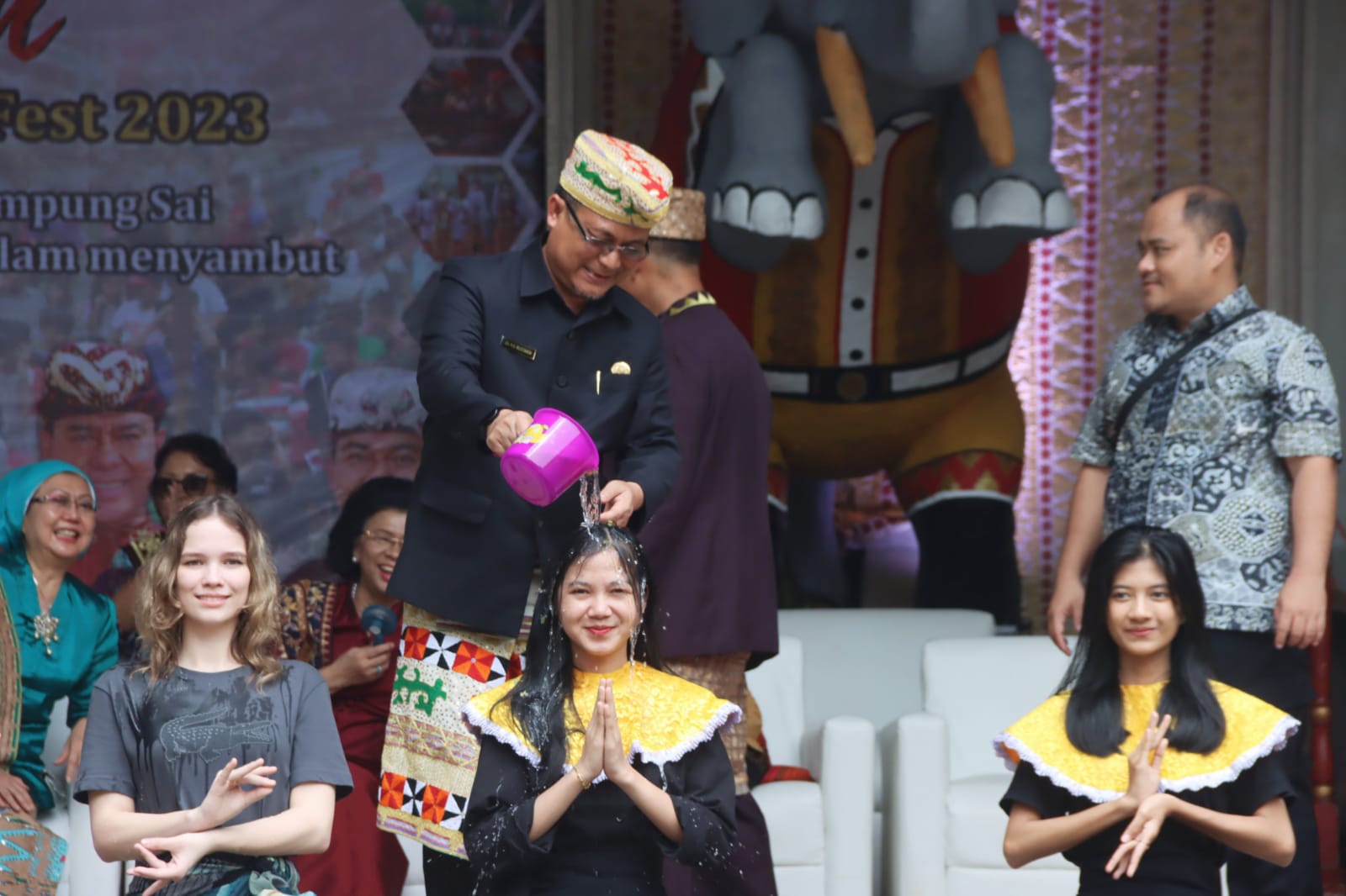 Lestarikan Adat Budaya Lampung dan Sambut Bulan suci Ramadhan, Pemprov Lampung Bekerjasama Dengan DPP Lampung Sai Gelar Acara Blangikhan