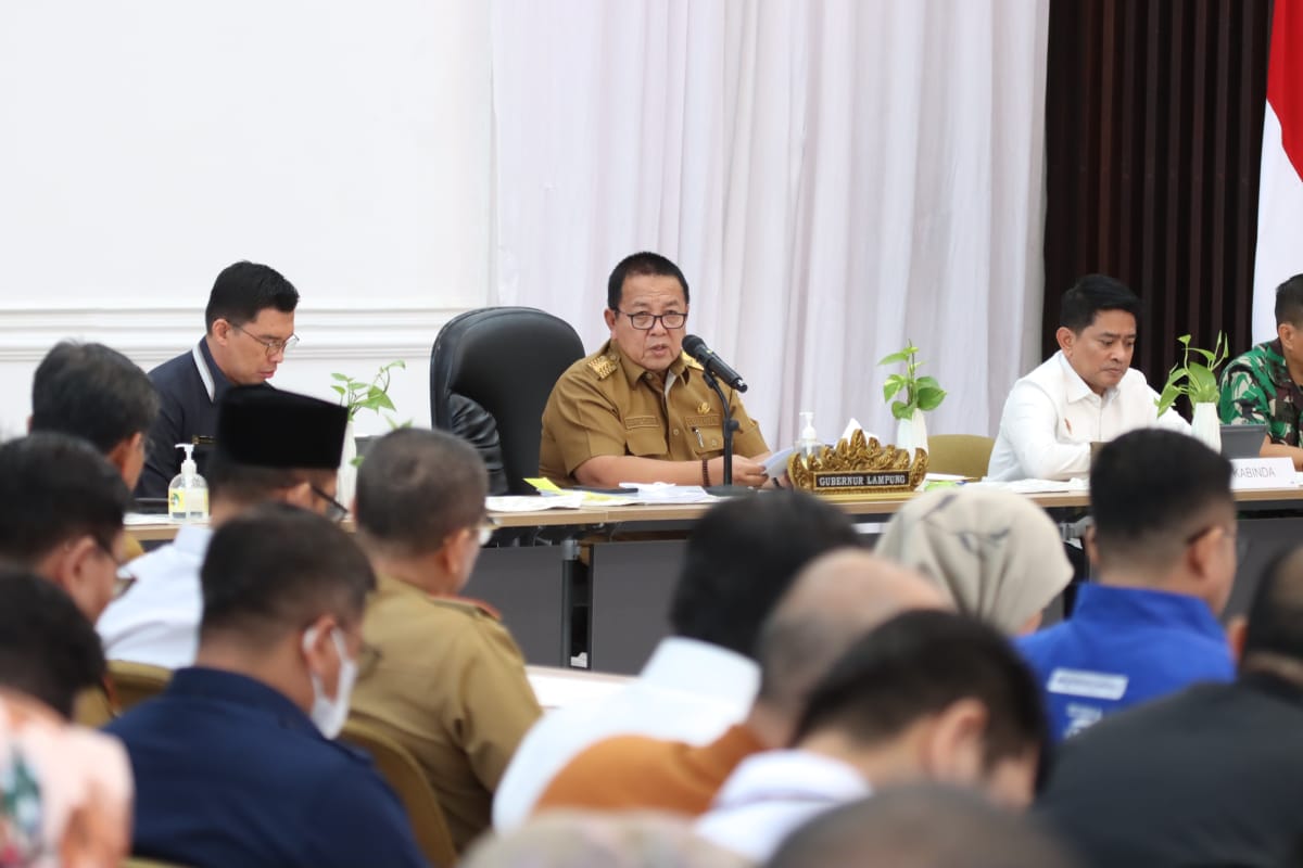 Pastikan Kesiapan Daerah Menjelang Idul Fitri 1444 H, Gubernur Arinal Djunaidi Gelar Rapat Koordinasi