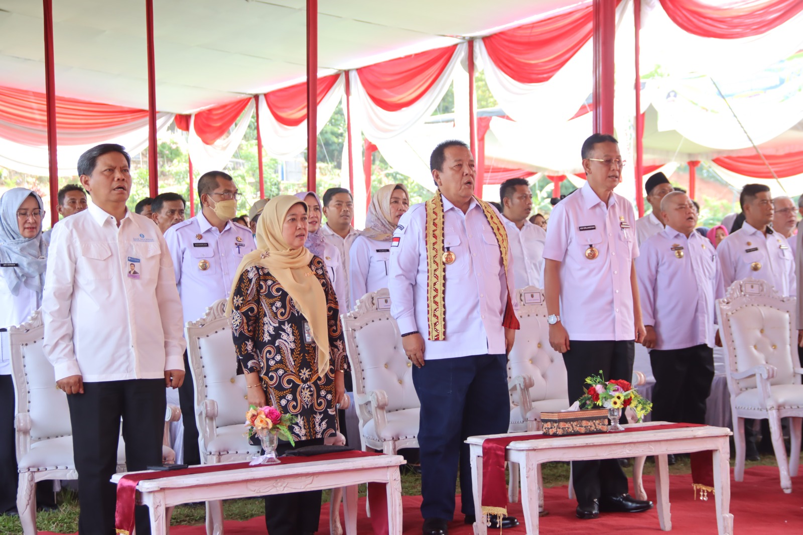 Gubernur Arinal Djunaidi Melaunching Penyaluran Bantuan Pangan di Kabupaten Pringsewu