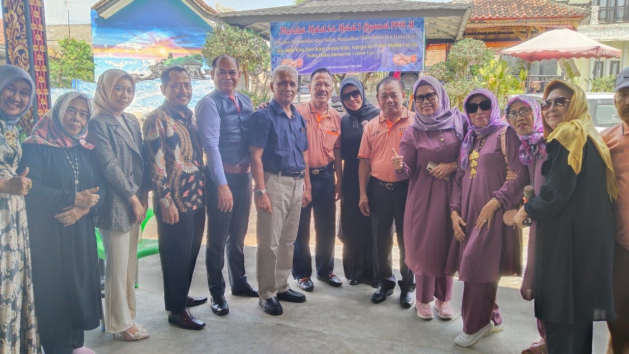 Ikatan Keluarga Alumni (IKA) SMPN 1 Bandarlampung Adakan Halal Bihalal