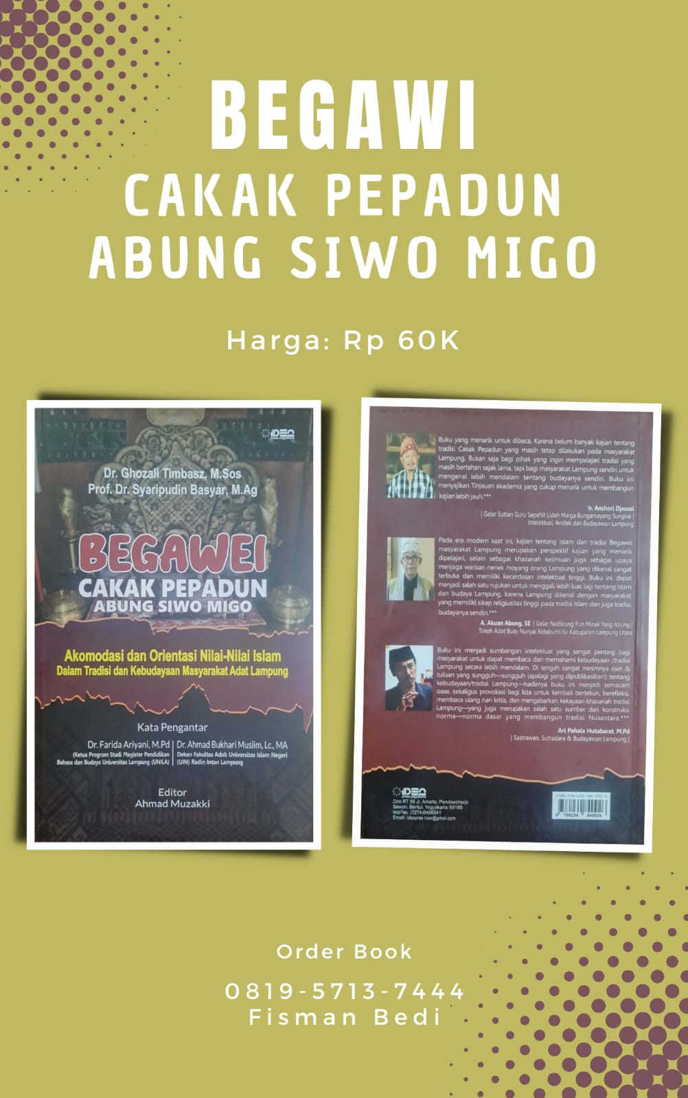 Begawei Cakak Pepadun Abung Siwo Migo: Buku Ghozali Timbasz & Syaripudin Basyar