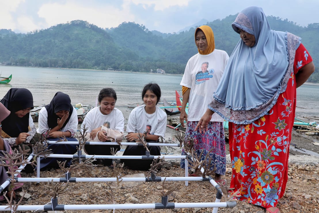 Sukarelawan Nelayan Ganjar Edukasi Ekosistem Terumbu Karang di Lampung
