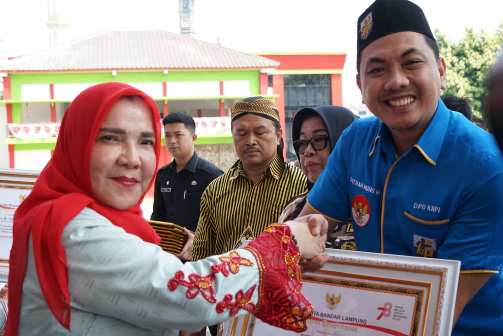 KNPI Bandar Lampung memperoleh Penghargaan dari Walikota Bandar Lampung di HUT RI ke-78