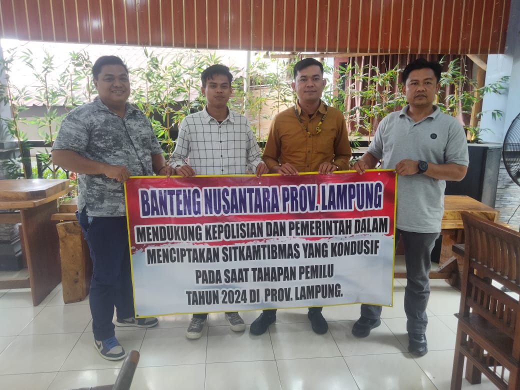 Jelang Pemilu, Banteng Nusantara Lampung Dukung Kepolisian Jaga Kamtibmas