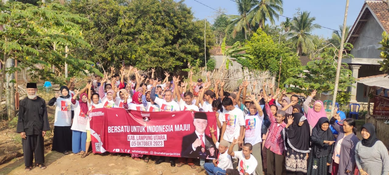 Relawan Sahabat Ganjar Melesat Bergerak Dari Rumah Ke Rumah