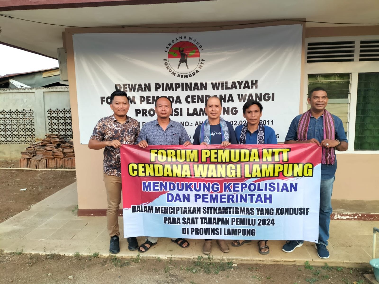 Forum Pemuda NTT Lampung Dukung Kepolisian Ciptakan Pemilu 2024 Kondusif