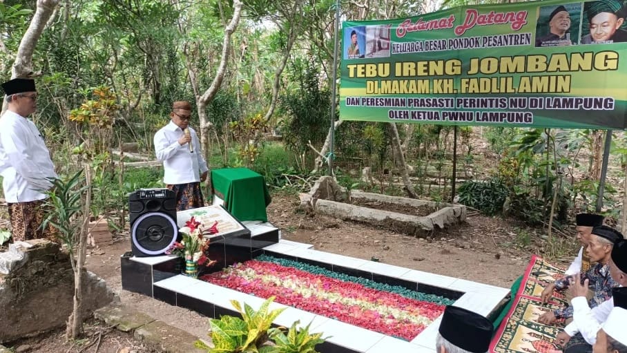 Prasasti K. H. Fadlil Amin, Di Resmikan Ketua PWNU Lampung