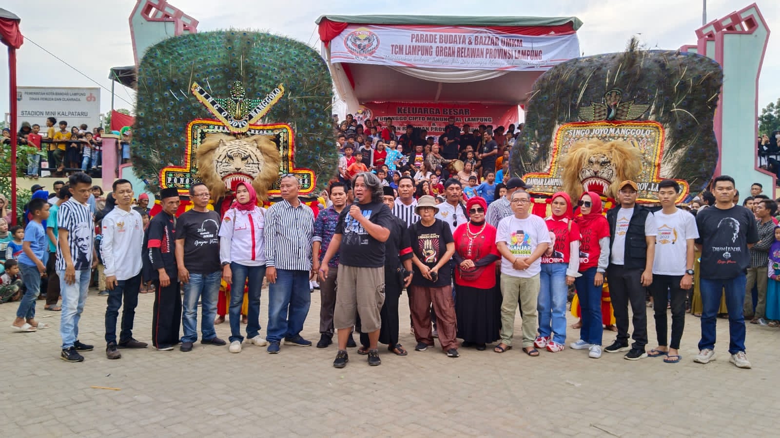 Penutupan Pagelaran Budaya Lampung, Serta Deklarasi Ganjar-Mahfud 2024