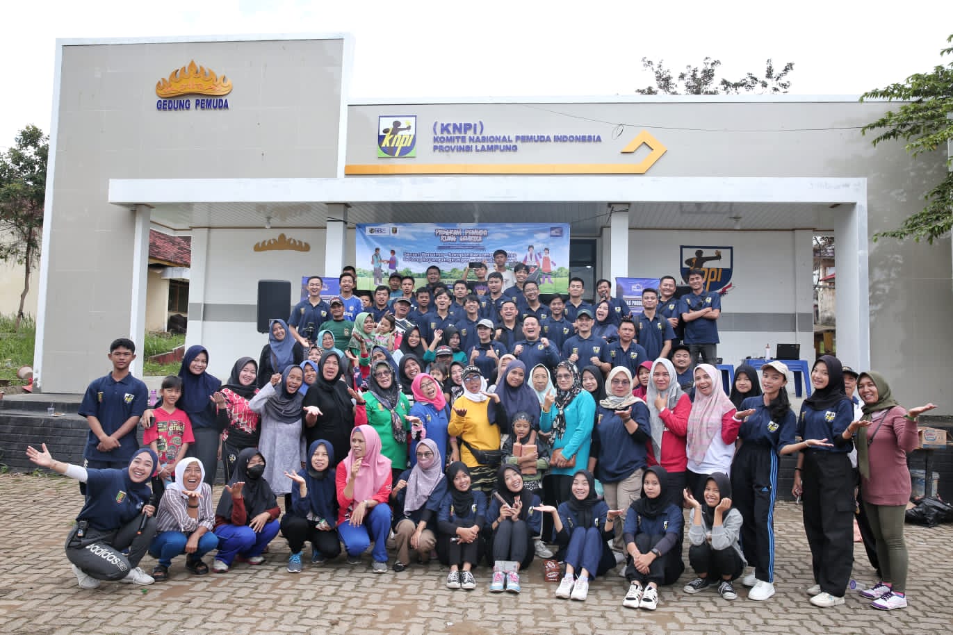 DPD KNPI Dan RPL Lampung, Laksanakan Senam Bersama Dan Gotong Royong Lingkungan