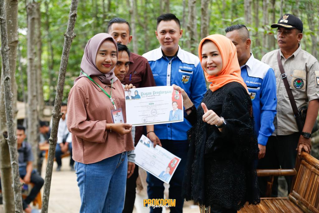 Ketua TP-PKK Kab.Pesawaran Silaturahmi Dengan Keluarga Besar KNPI Pesawaran