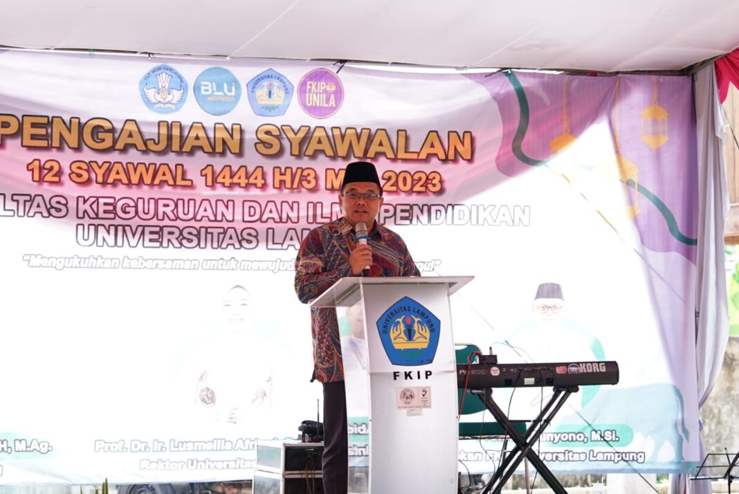 FKIP Universitas Lampung Adakan Pengajian Bulan Syawal 1444 H