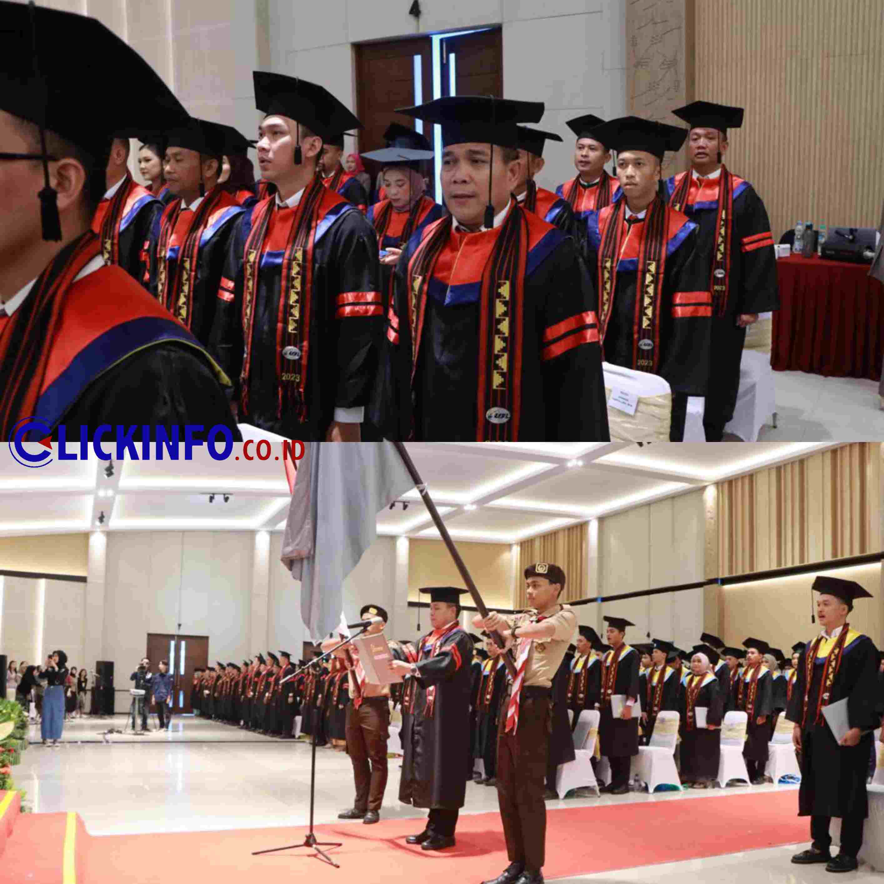 Sekdaprov Lampung  Menghadiri Rapat Senat Luar Biasa Pada Wisuda Sarjana (S1) dan Pasca Sarjana (S2) Di Universitas Bandar Lampung