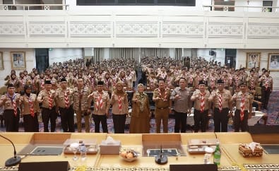 Wagub Buka Workshop Bela Negara dan Bahaya Radikalisme Kwarda Pramuka Provinsi Lampung Tahun 2023