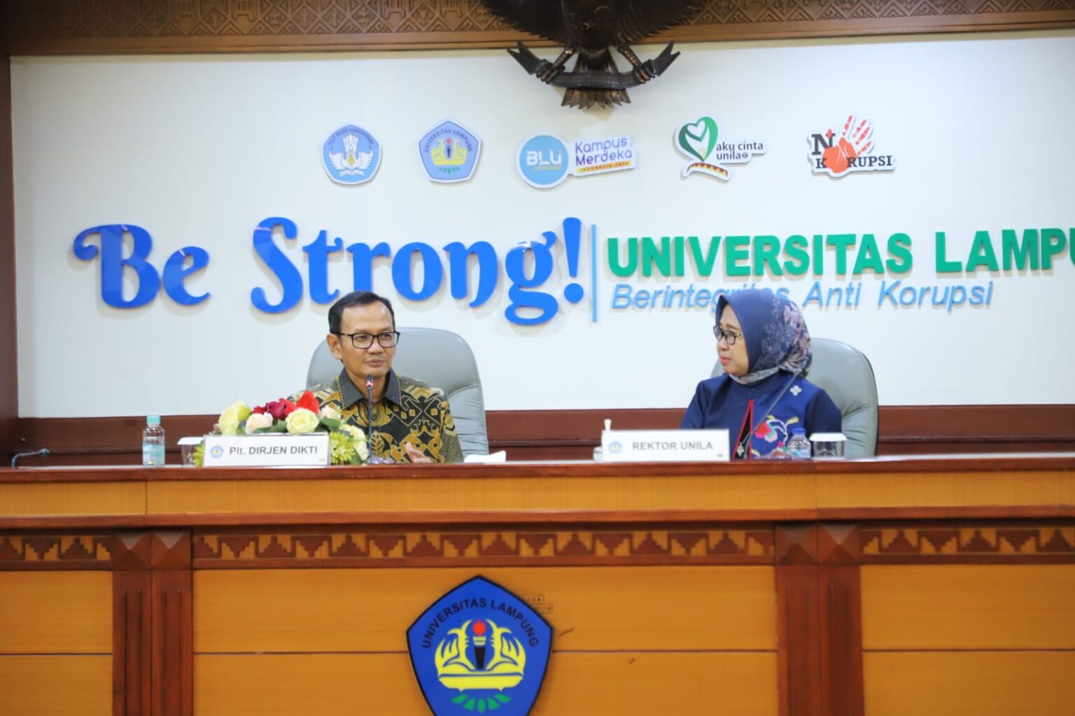 Rektor Unila Pimpin Diskusi bersama Plt. Dirjen Dikti Ristek