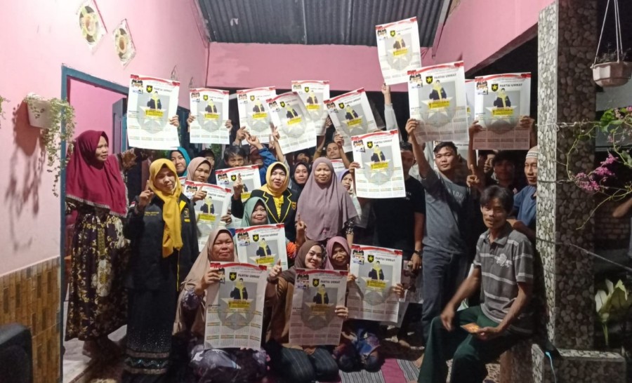 Caleg DPRD Provinsi Sumsel Dapil 2 Hj. Ratna Wilis Saleh SST Sosialisasi di Kecamatan Sukarame