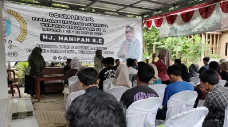 Hanifah Gelar Sosialisasi Pancasila dan Wawasan Kebangsaan untuk Pemuda Karang Taruna Padang Cermin