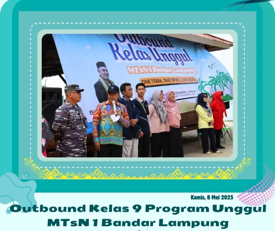 MTsN 1 Bandar Lampung Bentuk Karakter Siswa Lewat Outbound di Pantai Clara