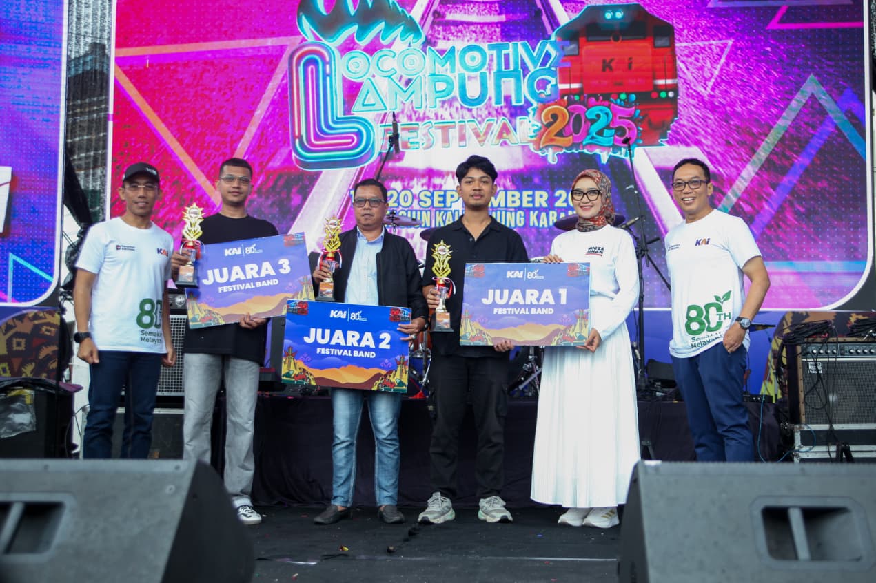 Wagub Jihan Nurlela Hadiri Lokomotive Lampung Fest 2025, Apresiasi Dedikasi PT KAI Selama 80 Tahun