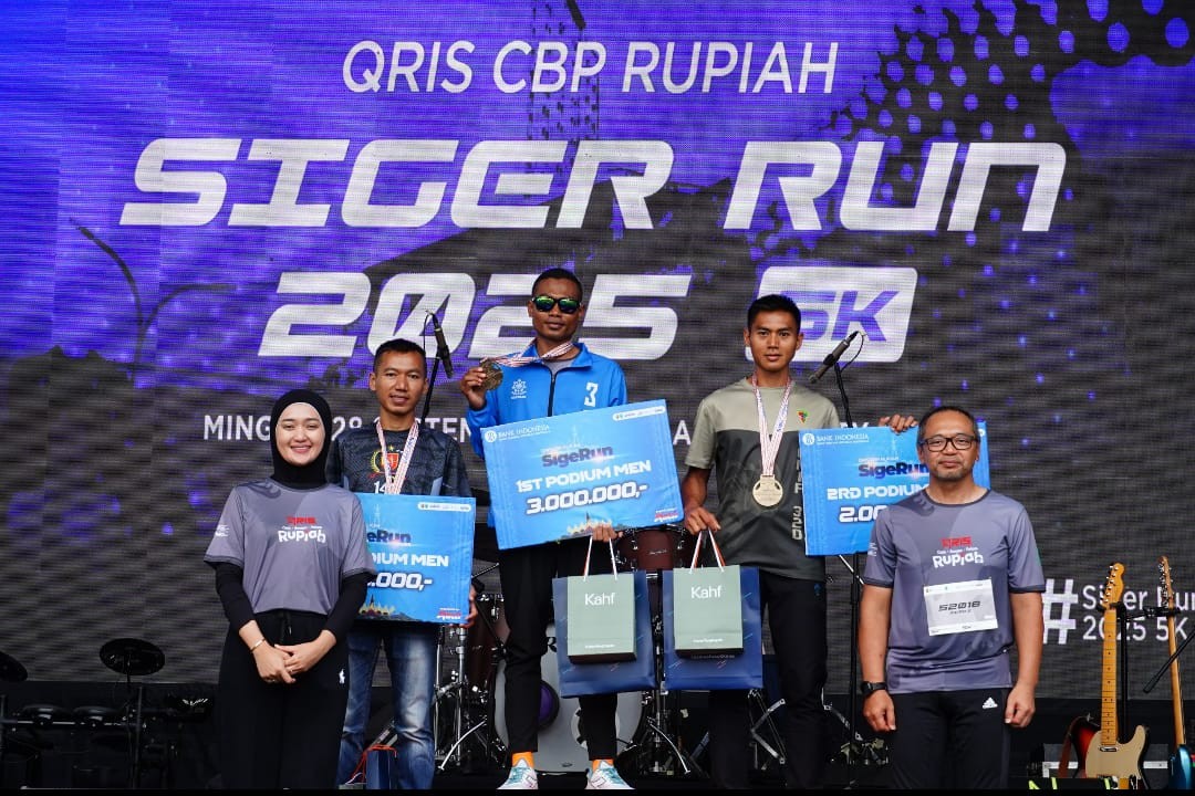 Wakil Gubernur Lampung Jihan Nurlela Resmikan Kick Off QRIS Tap pada Siger Run 2025