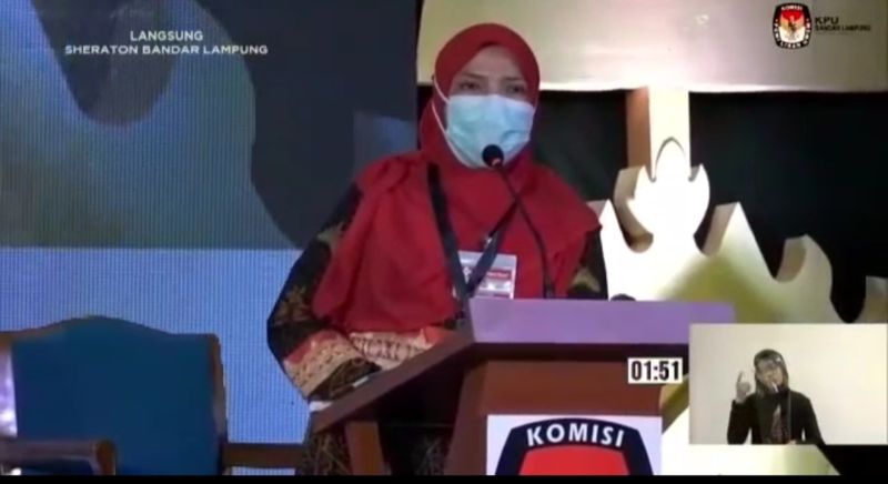 Saat Debat Calwakot 2020, Bunda Eva Dwiana Ketika Wali Kota Bandar Lampung Akan Mengatasi Banjir