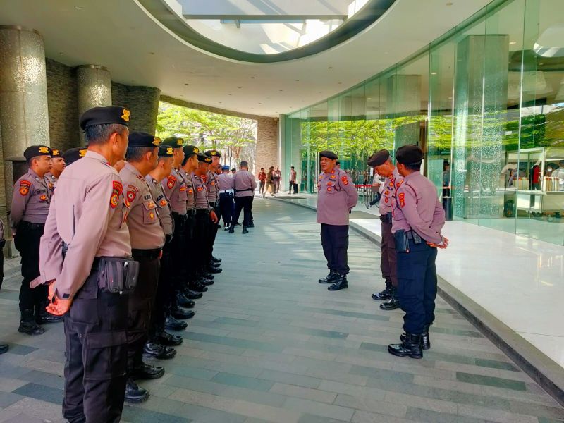 Polda Lampung Amankan Rapat Pleno Tingkat Provinsi