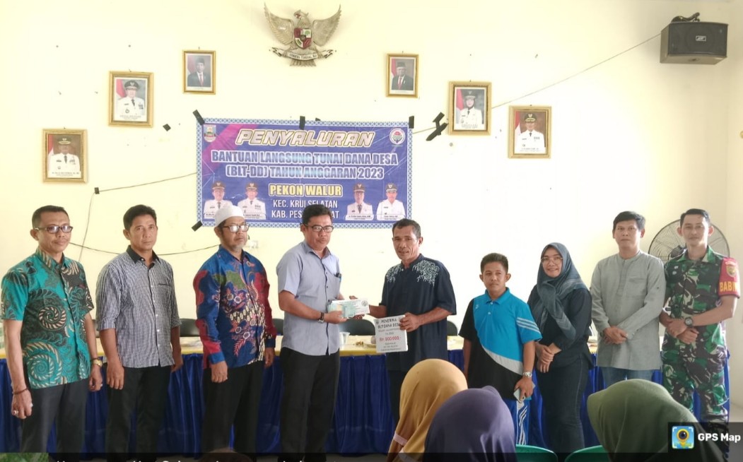 Pekon Walur Krui Selatan Salurkan BLT-DD Extrim TA 2023