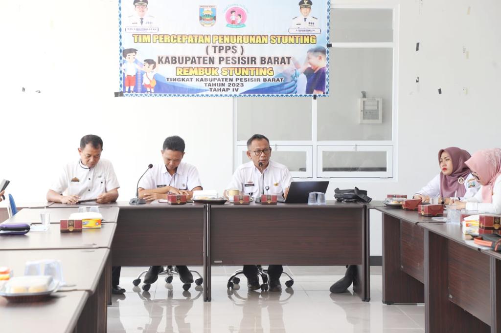 TPPS Kabupaten Pesisir Barat Gelar Rembuk Tingkatkan Penurunan Angka Stunting