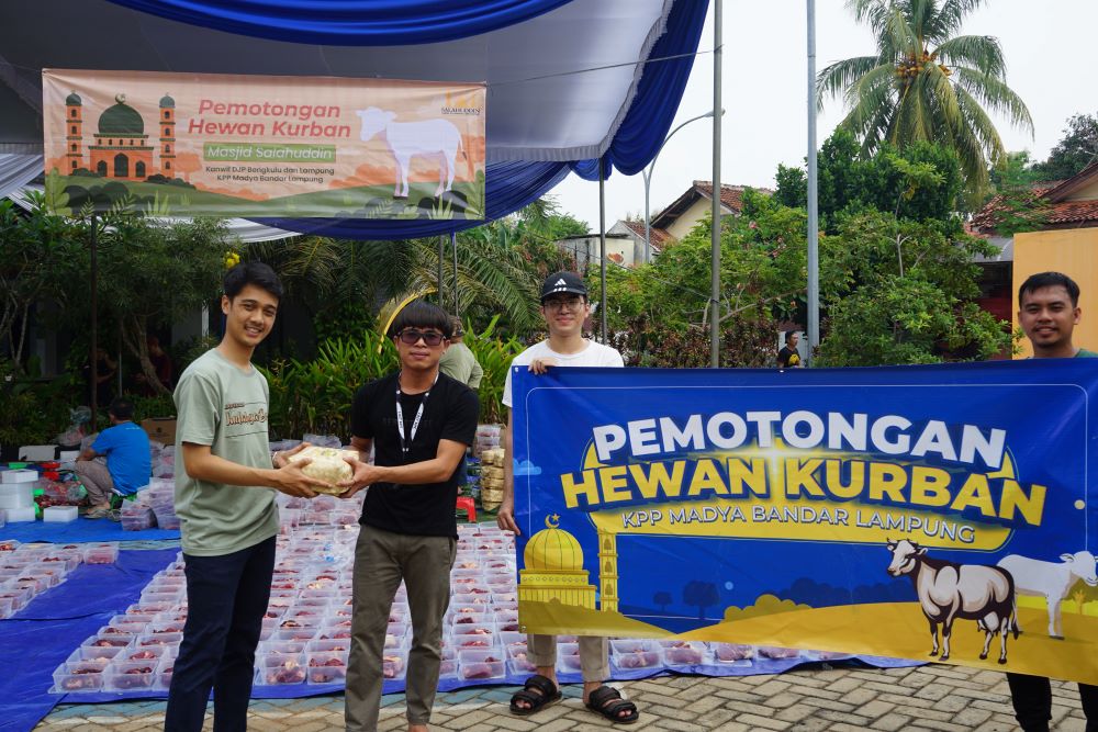 Rayakan Idul Adha, KPP Madya Bandar Lampung Sembelih 21 Hewan Kurban