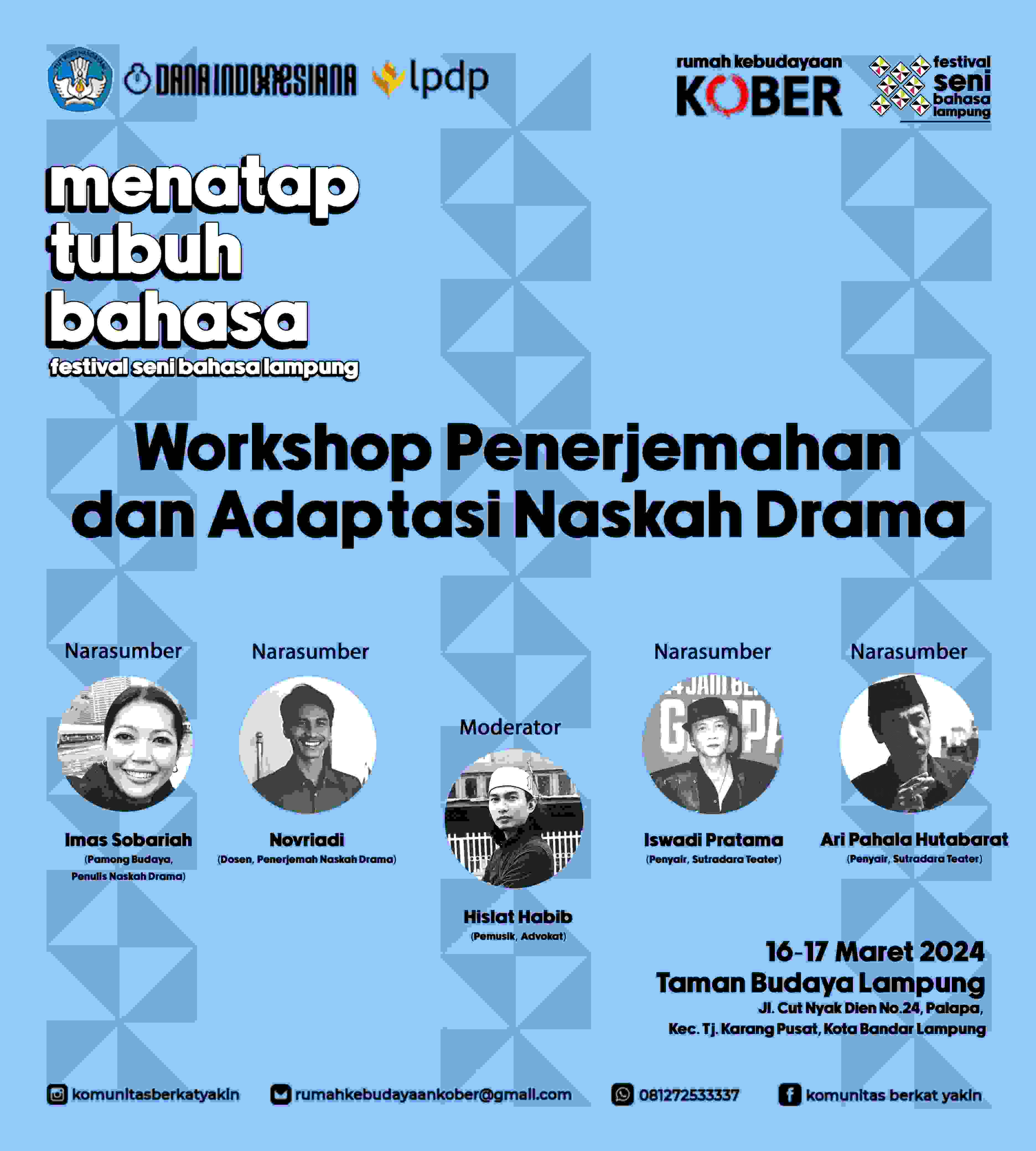 Revitalisasi Bahasa Lampung: Kober Gelar Workshop Penerjemahan dan Adaptasi Naskah Drama