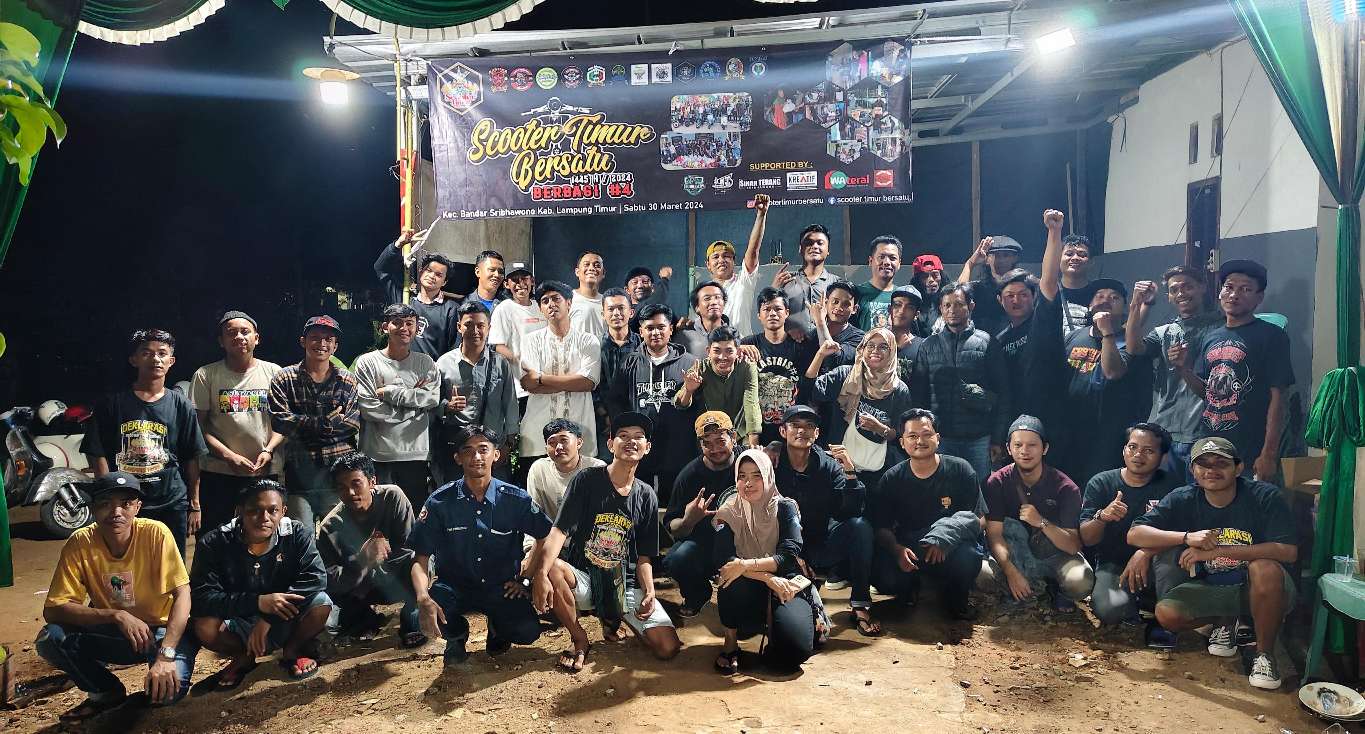 Scooter Timur Bersatu Berbagi Berkah di Kabupaten Lampung Timur