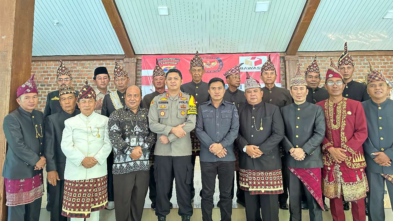 Kapolres Pesisir Barat Jalin Kerja Sama dengan Sai Batin Marga Demi Pilkada Damai