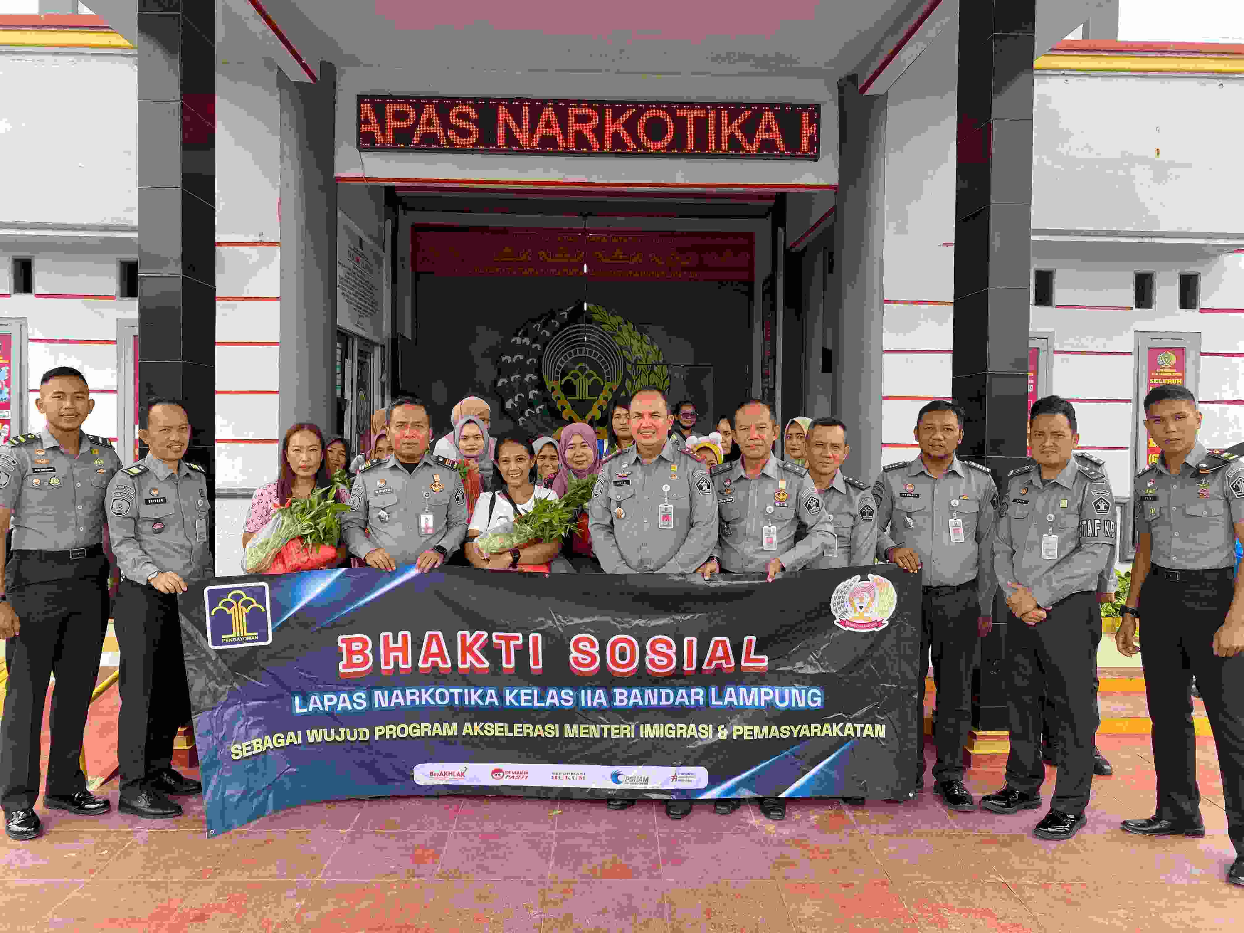 Lapas Narkotika Bandar Lampung Gelar Bakti Sosial, Sentuh Hati Keluarga Warga Binaan