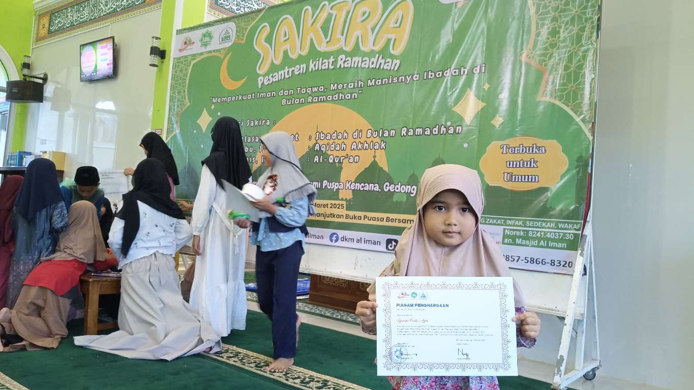 Kenalkan Anak Dengan Masjid, TPA Al Iman Adakan Pesantren Kilat Ramadhan