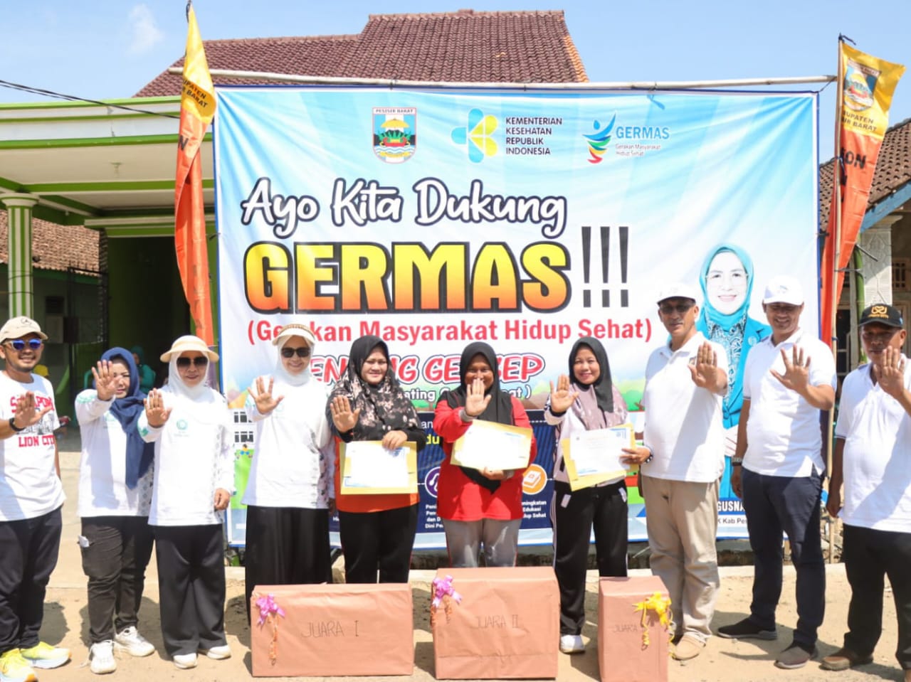 Bupati Agus Istiqlal Buka Germas 2024 di Pekon Mulang Maya