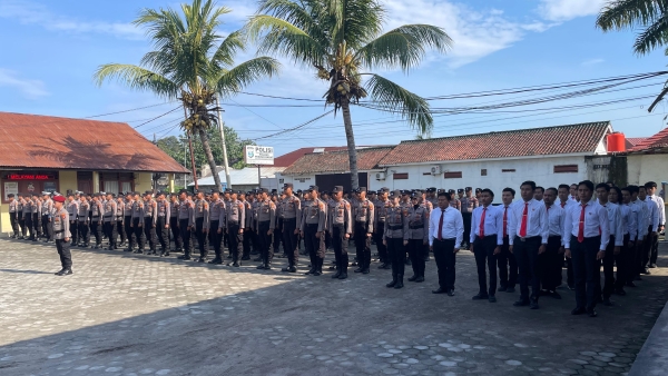 Polres Pesisir Barat Gelar Upacara Hari Kesaktian Pancasila