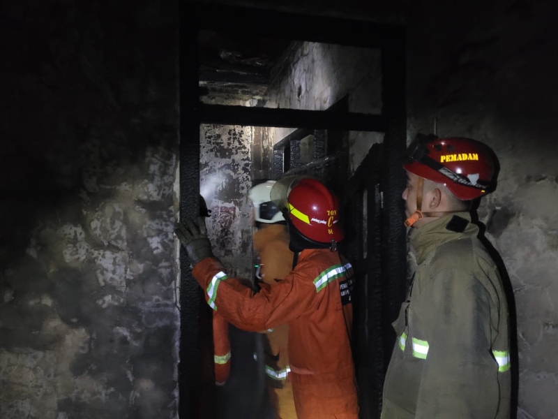 Kebakaran Hanguskan Rumah di Teluk Betung Selatan, Diduga Akibat Korsleting Listrik