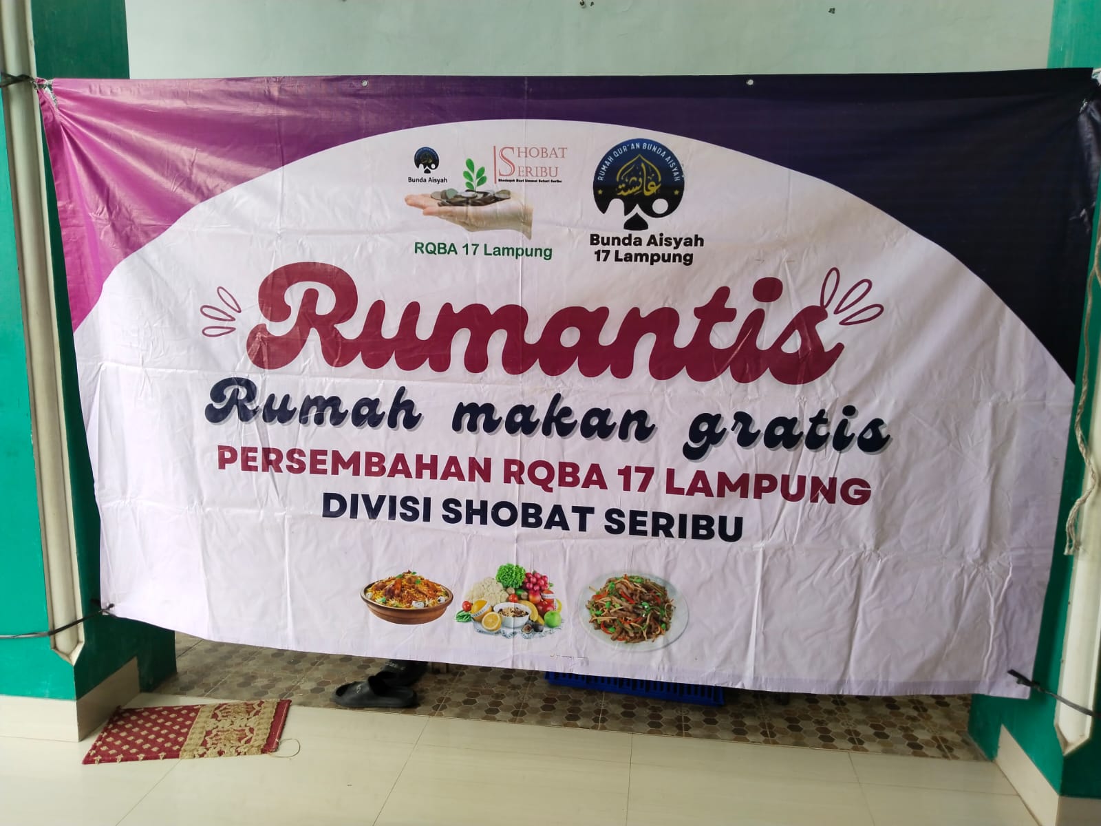 Berbagi Kesejahteraan, RQBA 17 Lampung Unit Gunter Sediakan Makan Gratis