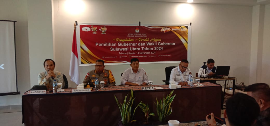 KPU Sulut Gelar Sosialisasi Hukum Pilkada 2024 di Sangihe