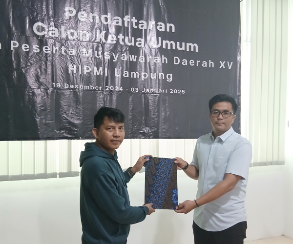 Gilang Ramadhan Jadi Calon Pertama di Musda HIPMI Lampung, Siap Pimpin Organisasi Pengusaha Muda