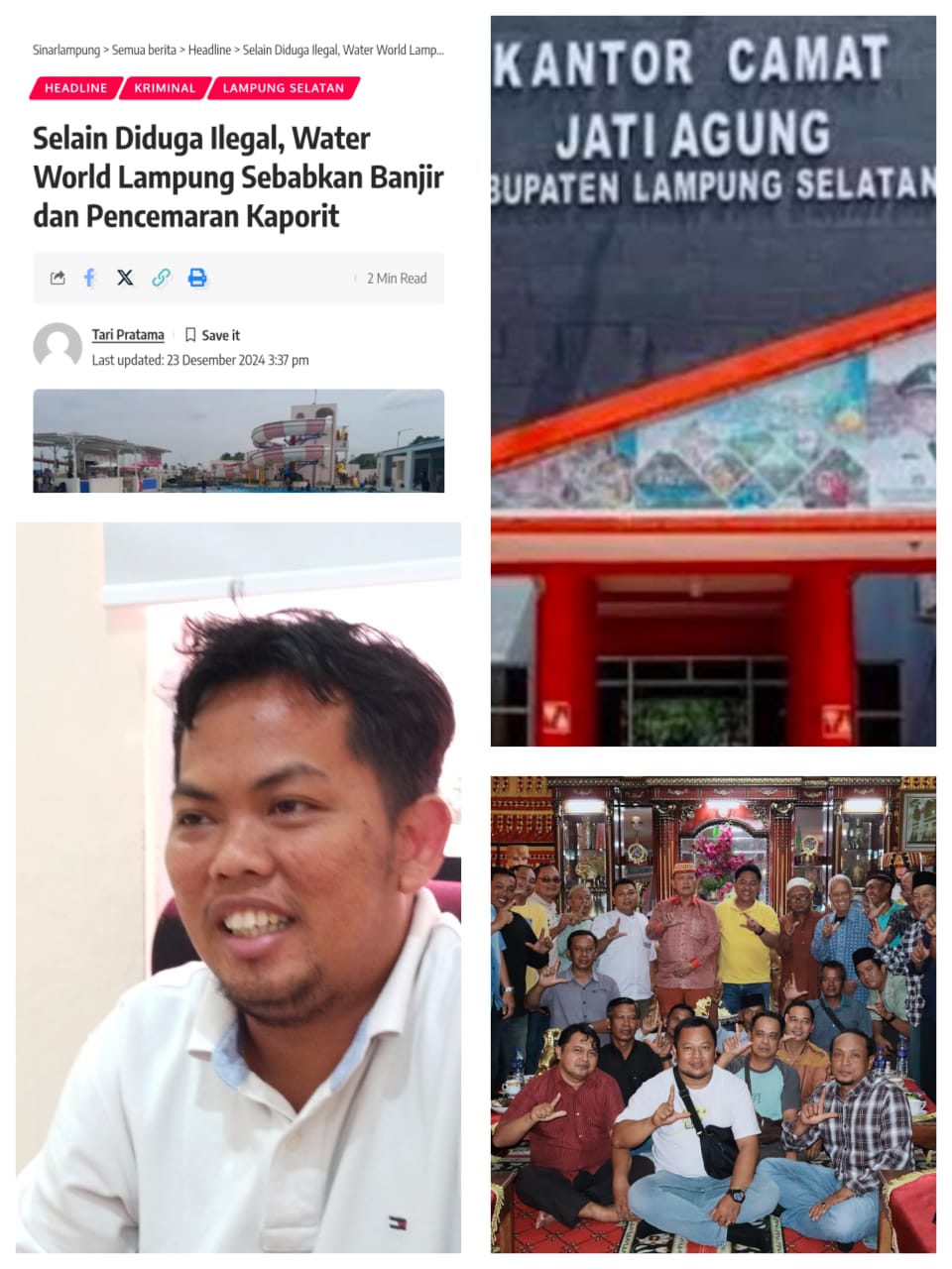 Polemik Izin Water World Lampung, Camat Diduga Langgar Aturan