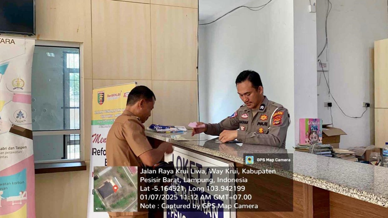Polres Pesisir Barat Permudah Masyarakat, Layanan Perpanjangan SIM dan STNK Kini Menjangkau Desa