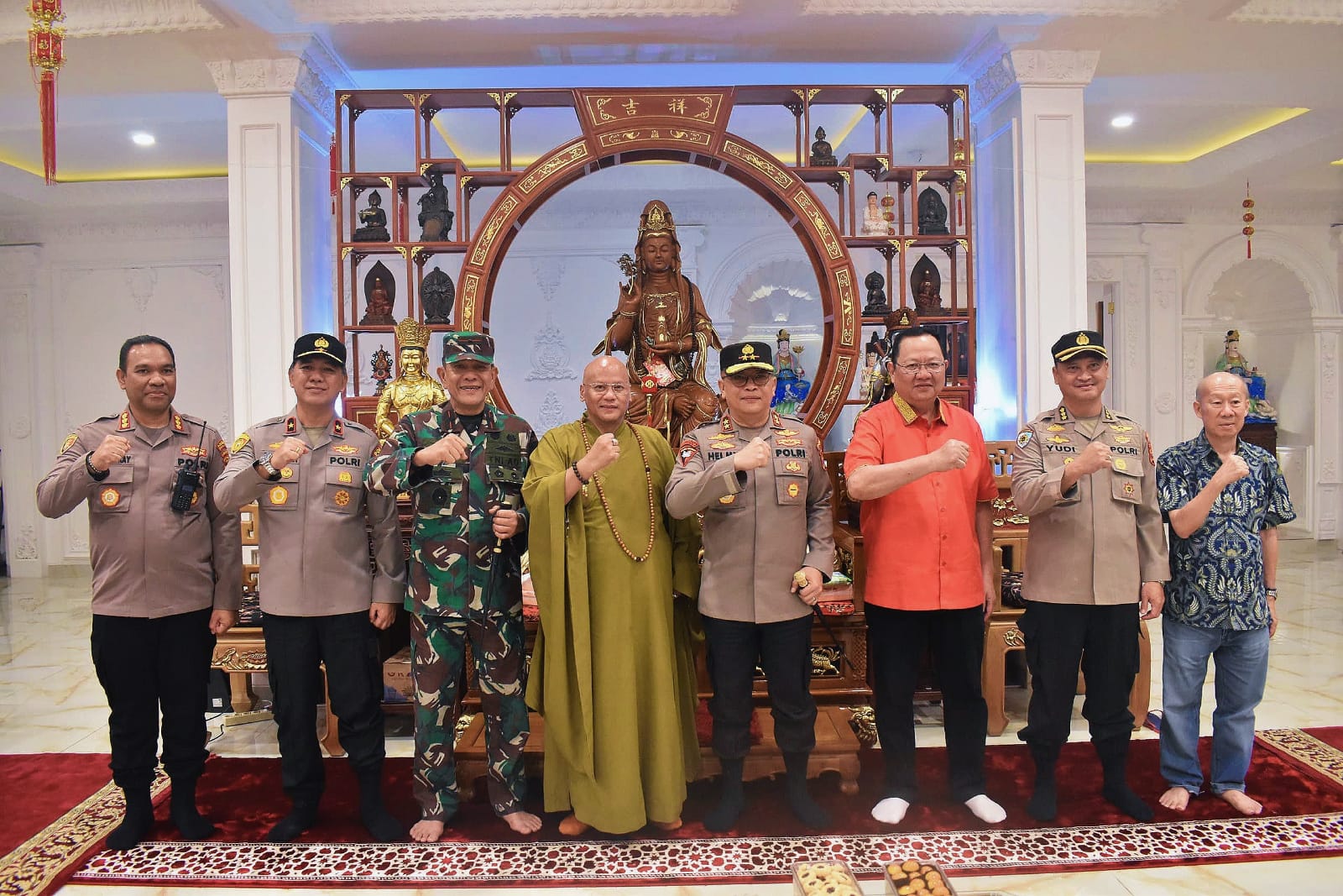 Danrem 043/Gatam dan Kapolda Lampung Pastikan Keamanan Perayaan Imlek