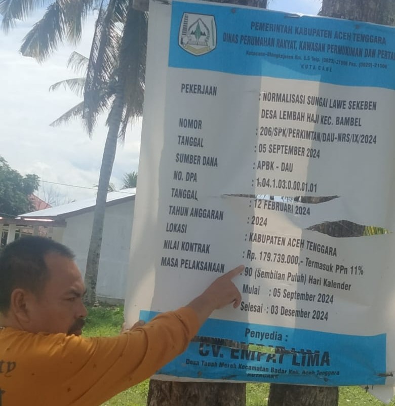 Normalisasi Sungai Lawe Sekeben Asal Jadi, Ancam Jembatan dan Warga