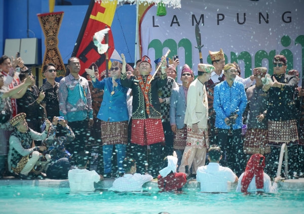 Lampung Lestarikan Tradisi Blangikhan Jelang Ramadhan