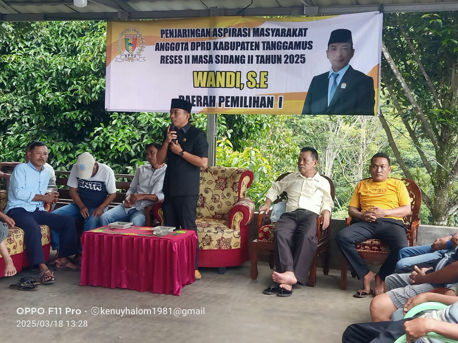 Anggota DPRD Tanggamus Wandi Gelar Reses, Serap Aspirasi Masyarakat Dapil 1